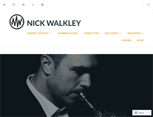 Tablet Screenshot of nickwalkley.com